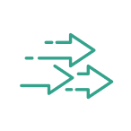 Disease progression arrows icon